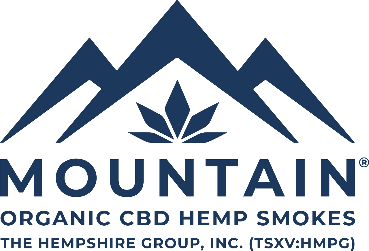 mountain smokes logo with tagline and tsxv symbol